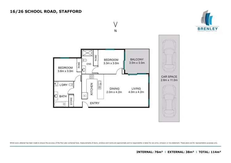 Floorplan of Homely apartment listing, 16/22 School Road, Stafford QLD 4053