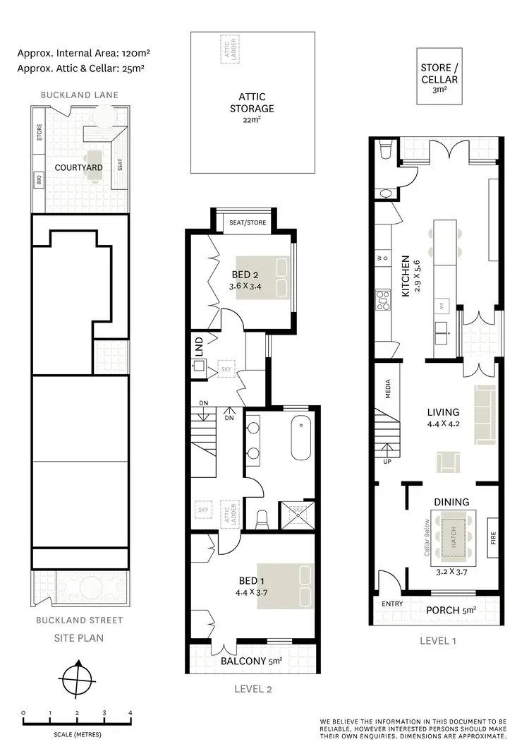 Floorplan of Homely terrace listing, 103 Buckland Street, Alexandria NSW 2015