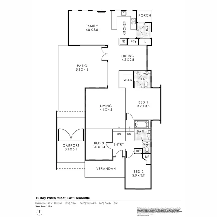 Floorplan of Homely house listing, 10 Bay Patch Street, East Fremantle WA 6158