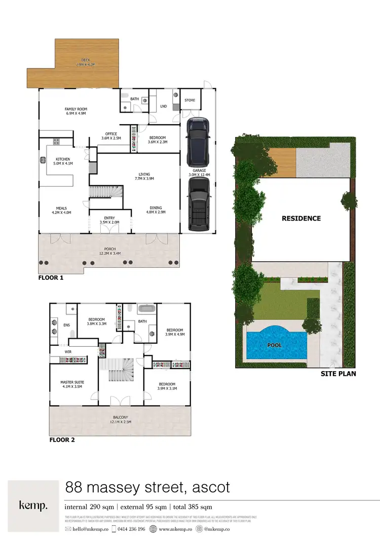 Floorplan of Homely house listing, 88 Massey Street, Ascot QLD 4007