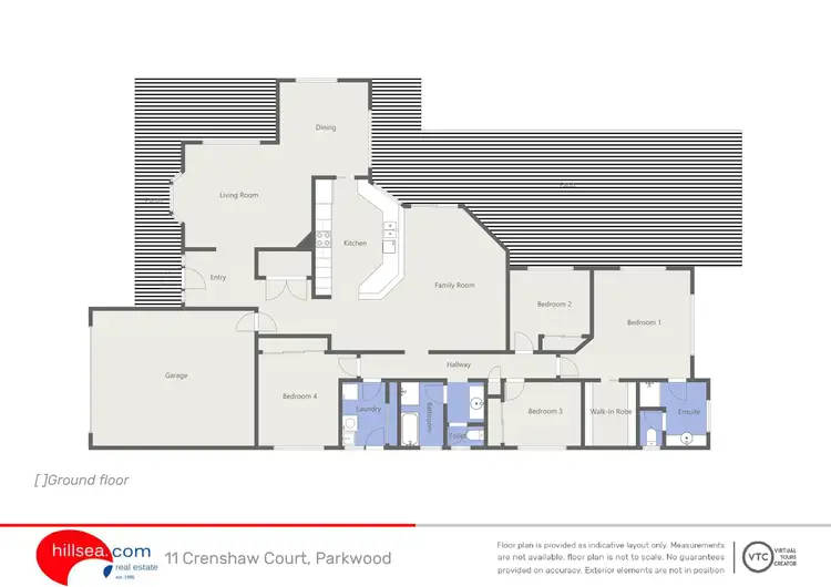 Floorplan of Homely house listing, 11 Crenshaw Court, Parkwood QLD 4214