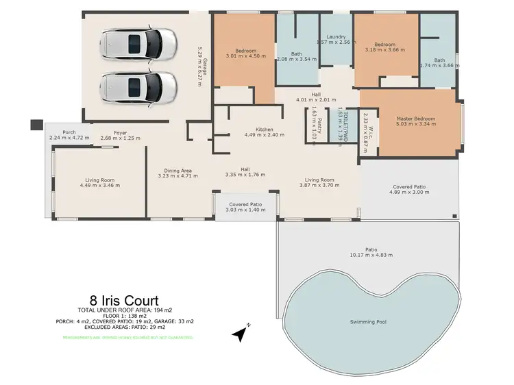 Floorplan of Homely house listing, 8 Iris Court, Southside QLD 4570