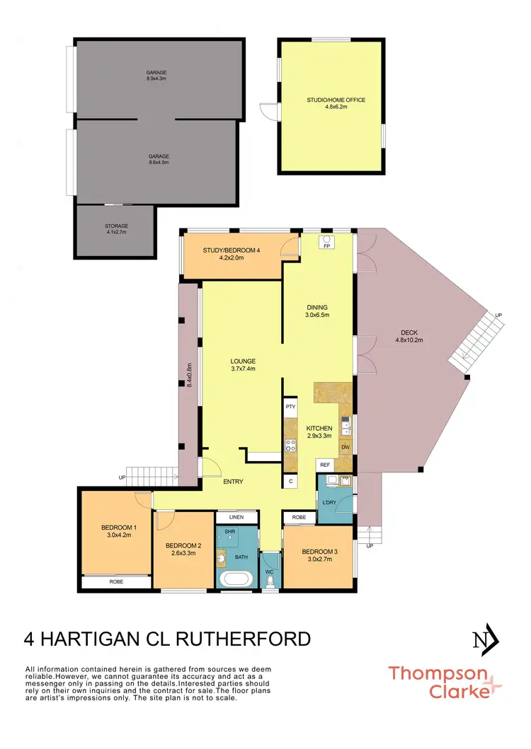 Floorplan of Homely house listing, 4 Hartigan Close, Rutherford NSW 2320