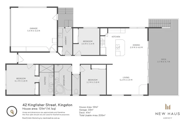Floorplan of Homely house listing, 42 Kingfisher Street, Kingston TAS 7050