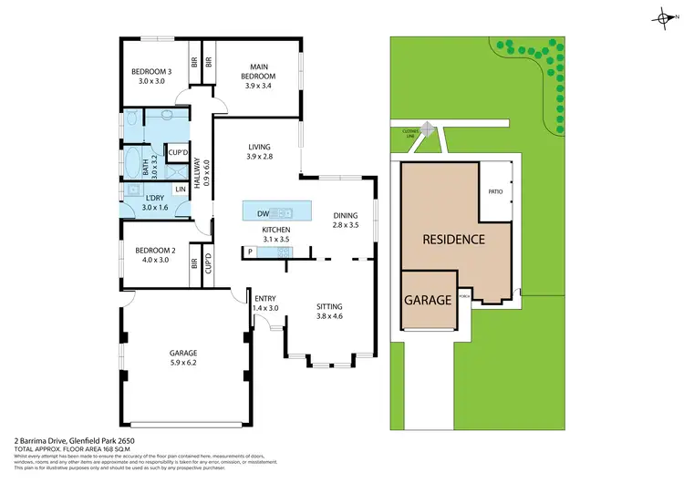 Floorplan of Homely house listing, 2 Barrima Drive, Glenfield Park NSW 2650
