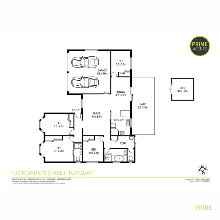 Floorplan of Homely house listing, 100 Honiton Street, Torquay QLD 4655