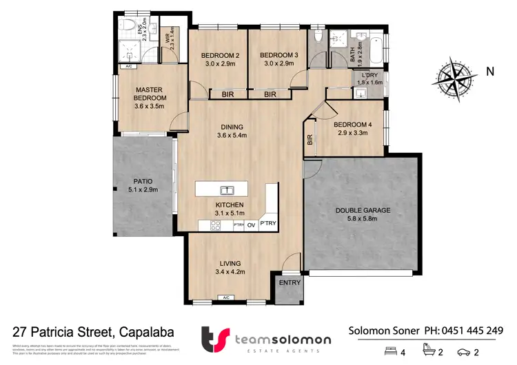 Floorplan of Homely house listing, 27a Patricia Street, Capalaba QLD 4157