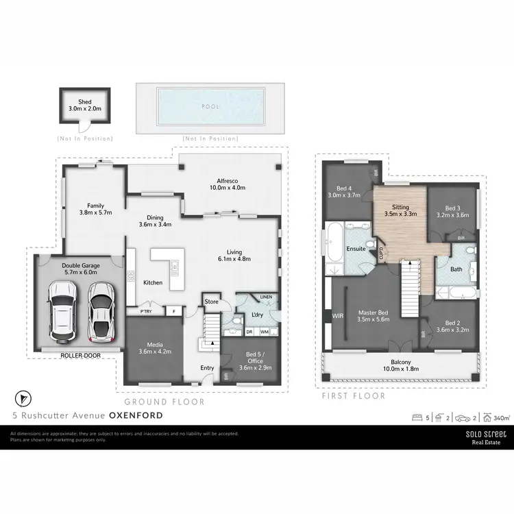 Floorplan of Homely house listing, 5 Rushcutter Avenue, Oxenford QLD 4210