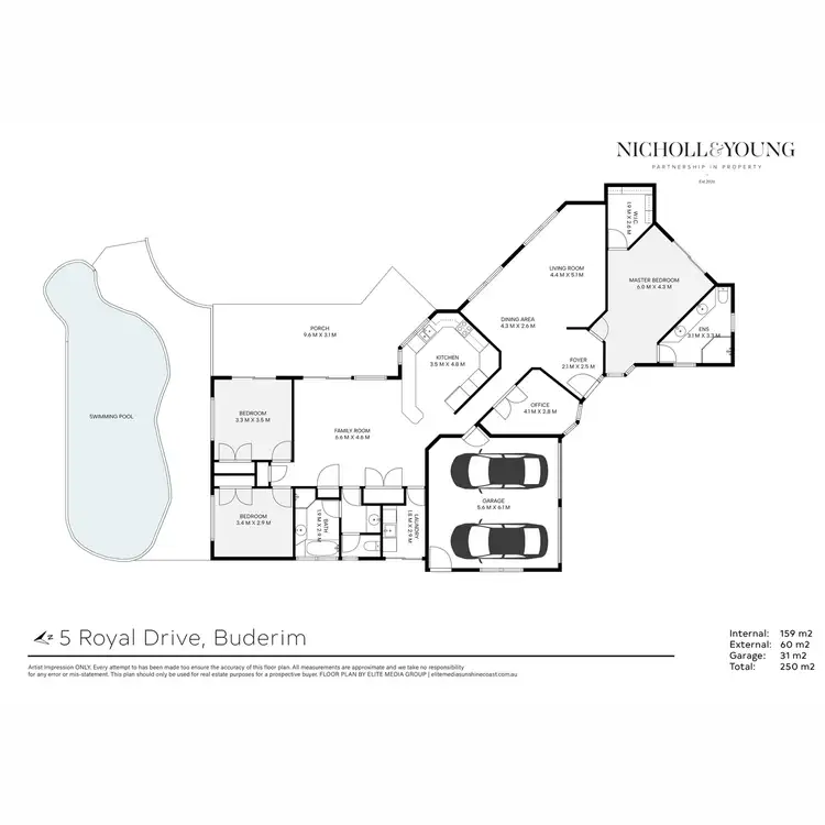 Floorplan of Homely house listing, 5 Royal Drive, Buderim QLD 4556