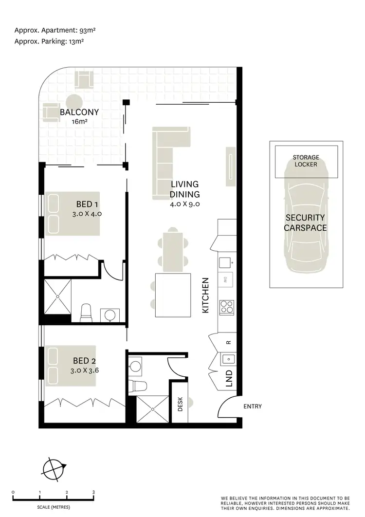 Floorplan of Homely apartment listing, 412/836 Elizabeth Street, Waterloo NSW 2017