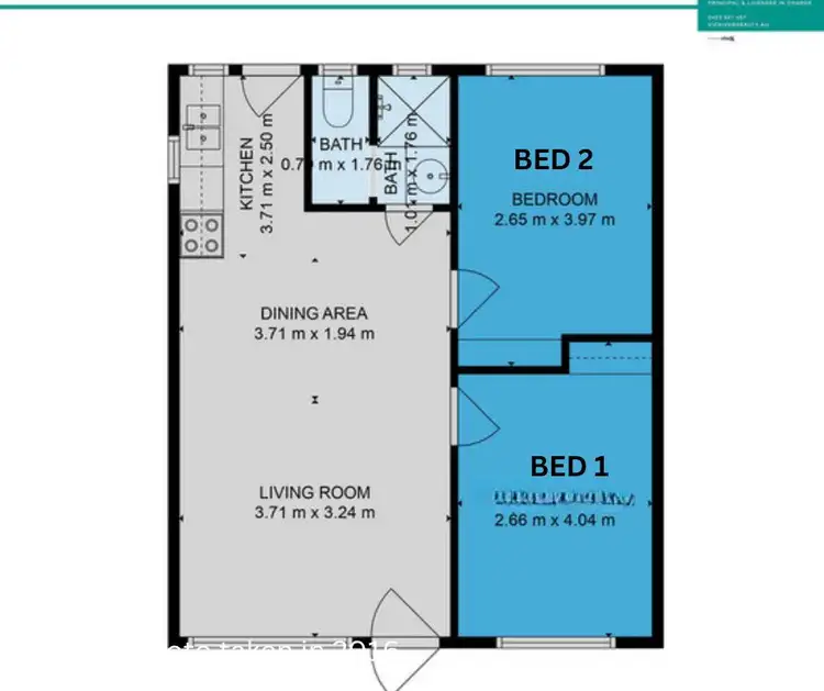 Floorplan of Homely unit listing, 1/68-70 Short Street, Forster NSW 2428