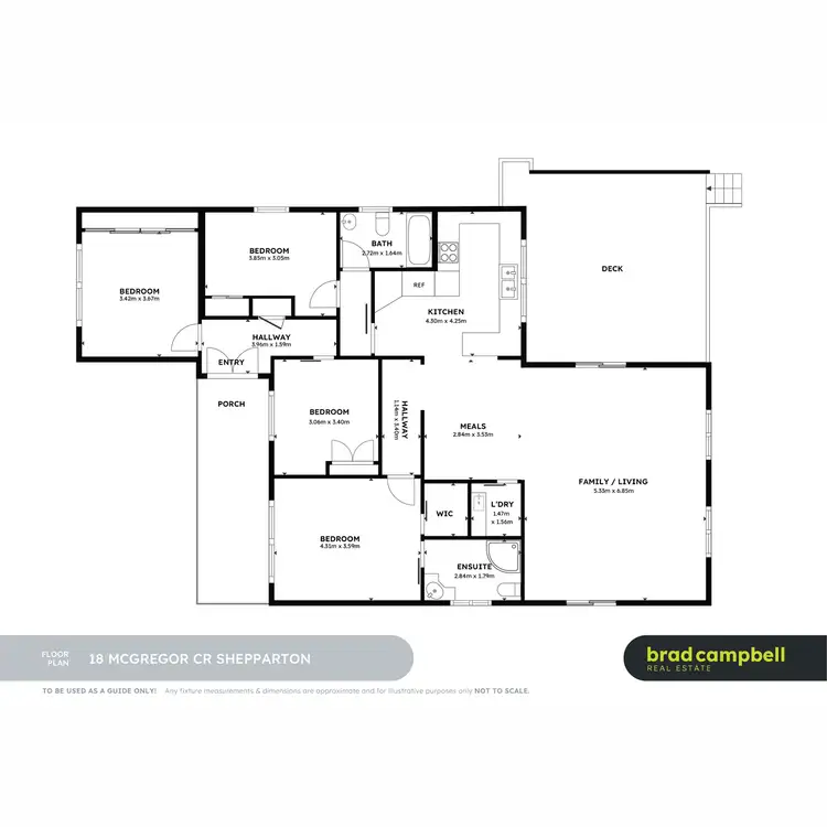 Floorplan of Homely house listing, 18 McGregor Crescent, Shepparton VIC 3630