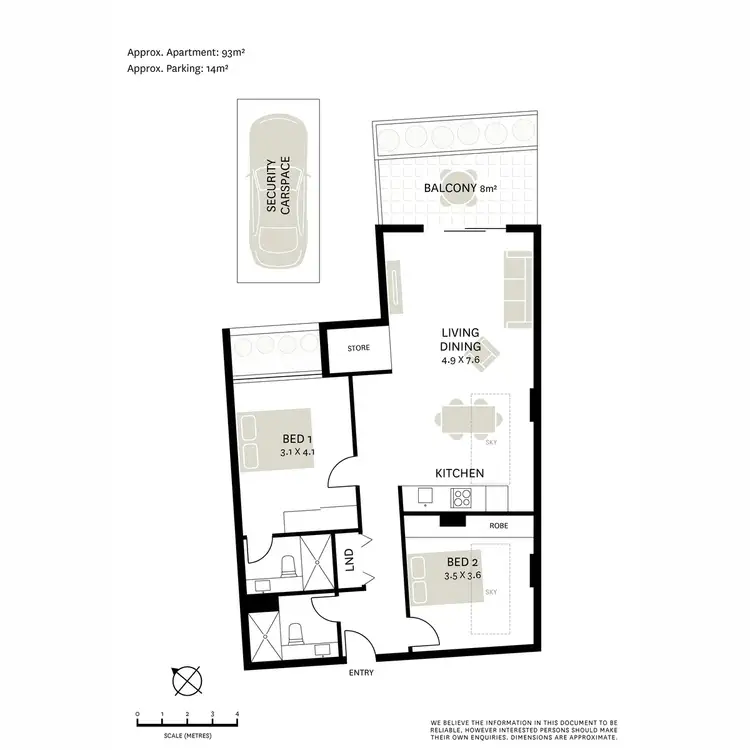 Floorplan of Homely apartment listing, 12/100 Reynolds Street, Balmain NSW 2041