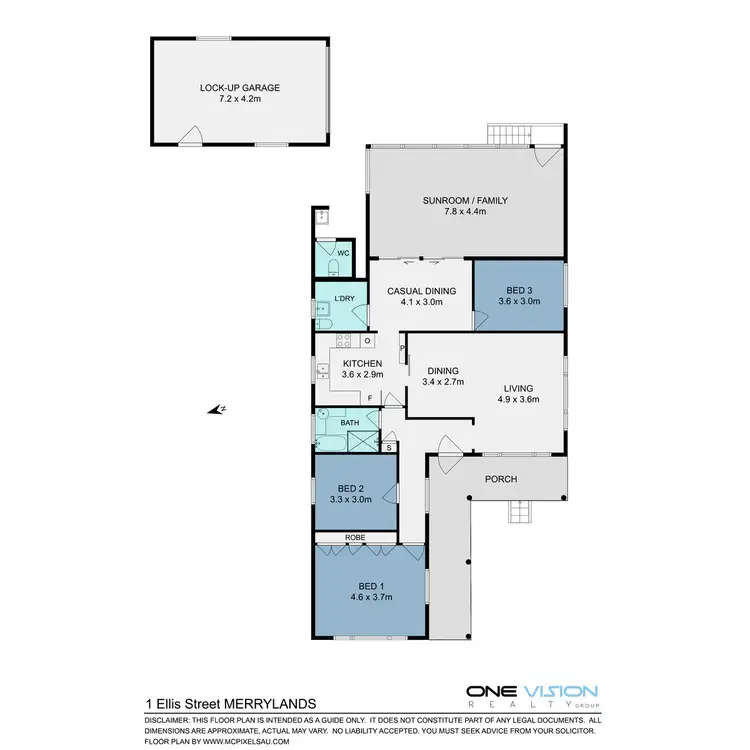 Floorplan of Homely house listing, 1 Ellis Street, Merrylands NSW 2160
