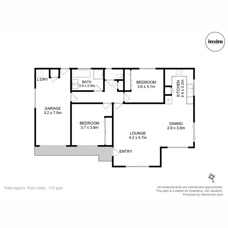 Floorplan of Homely unit listing, 2/24 Joseph Link, Brighton TAS 7030