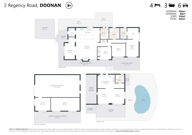 Floorplan of Homely house listing, 2 Regency Road, Doonan QLD 4562