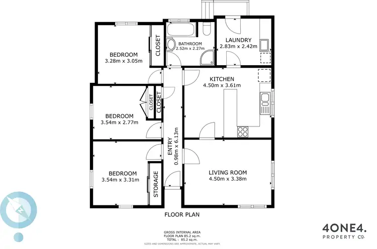 Floorplan of Homely house listing, 1/24 Barry Street, Glenorchy TAS 7010