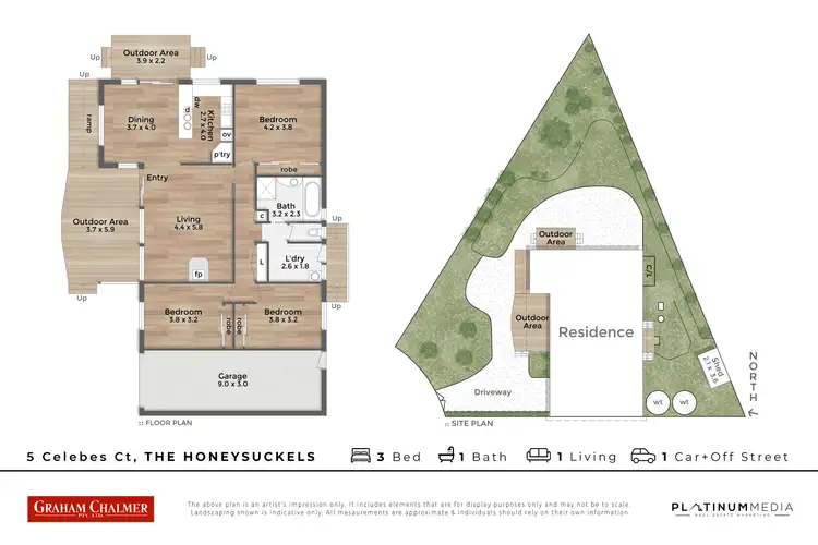 Floorplan of Homely house listing, 5 Celebes Court, The Honeysuckles VIC 3851