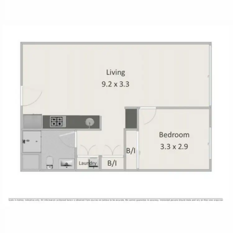 Floorplan of Homely apartment listing, 204/128 Brookes Street, Fortitude Valley QLD 4006
