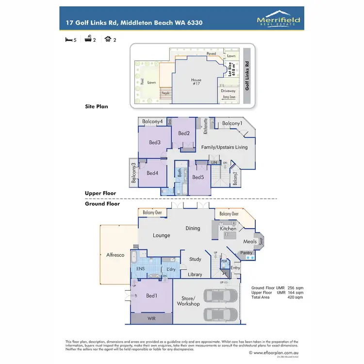 Floorplan of Homely house listing, 17 Golf Links Road, Middleton Beach WA 6330