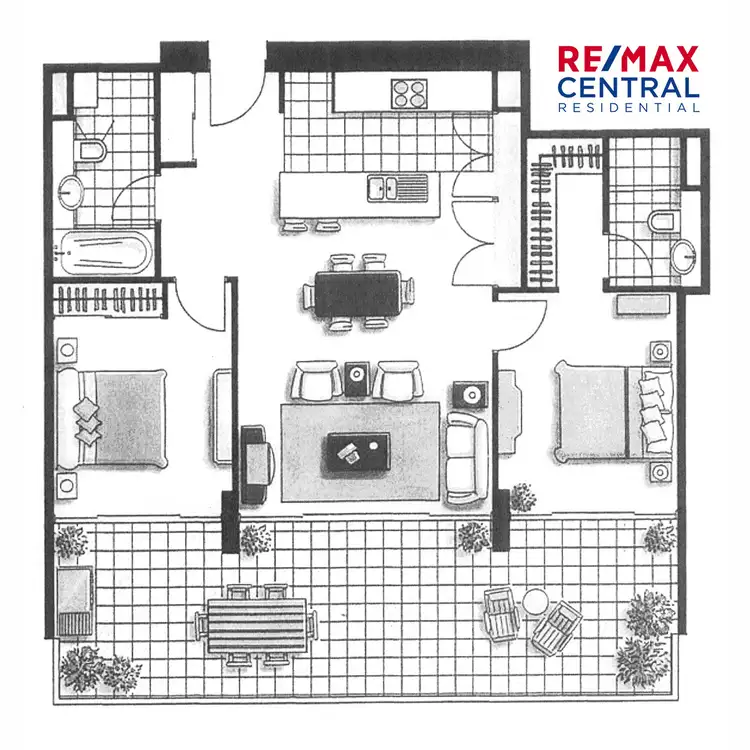 Floorplan of Homely apartment listing, Level 25/79 Albert Street, Brisbane City QLD 4000