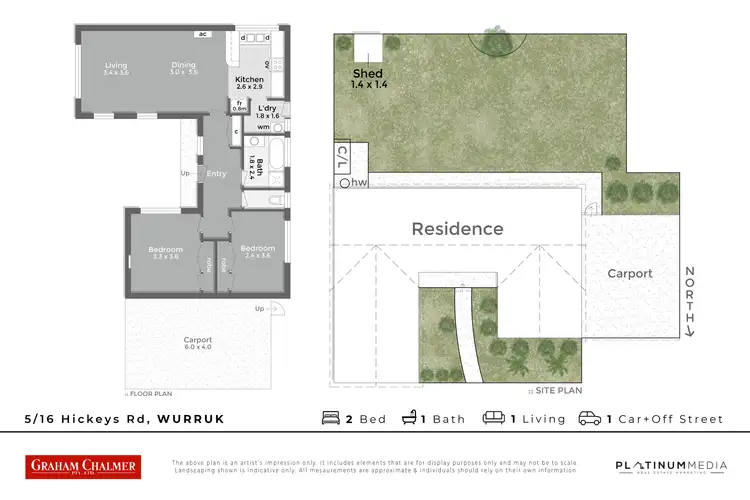 Floorplan of Homely townhouse listing, 5/16 Hickeys Road, Wurruk VIC 3850