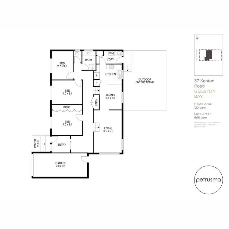 Floorplan of Homely house listing, 37 Kenton Road, Geilston Bay TAS 7015