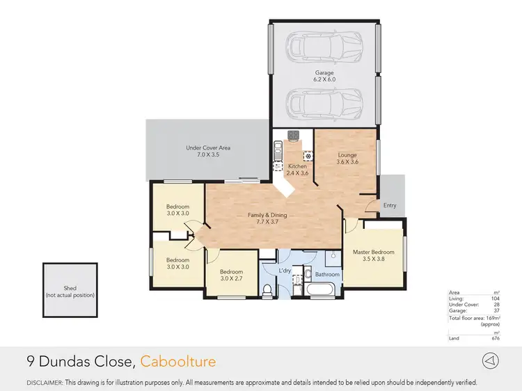Floorplan of Homely house listing, 9 Dundas Close, Caboolture QLD 4510