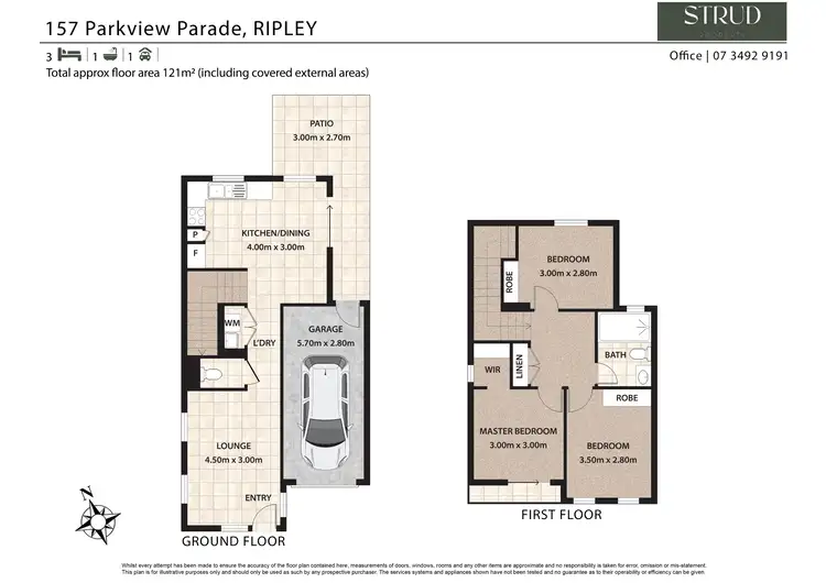 Floorplan of Homely townhouse listing, 157 Parkview Parade, Ripley QLD 4306