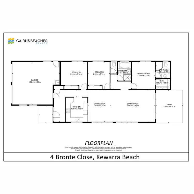 Floorplan of Homely house listing, 4 Bronte Close, Kewarra Beach QLD 4879