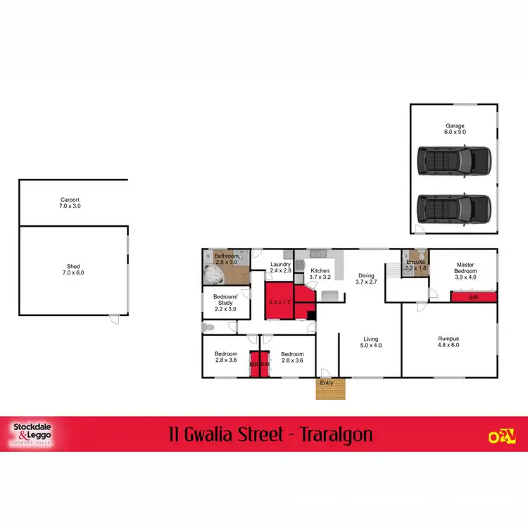 Floorplan of Homely house listing, 11 Gwalia Street, Traralgon VIC 3844