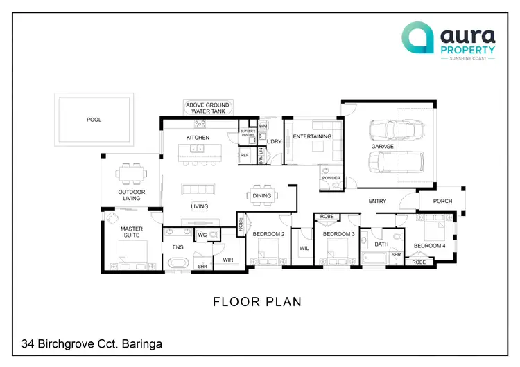 Floorplan of Homely house listing, 34 Birchgrove Circuit, Baringa QLD 4551
