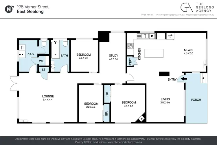 Floorplan of Homely house listing, 198 Verner Street, East Geelong VIC 3219