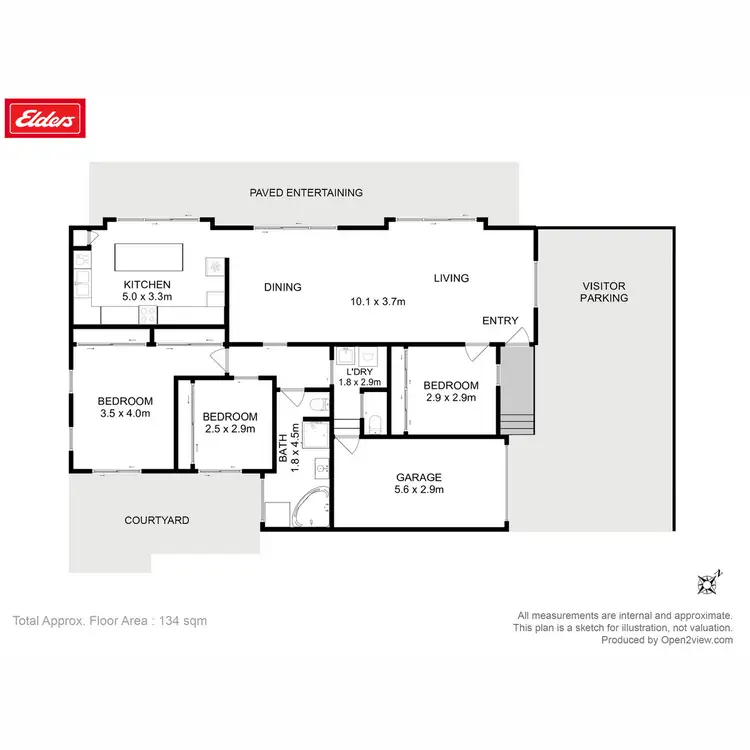 Floorplan of Homely unit listing, 2/25 Queens Parade, Kingston TAS 7050
