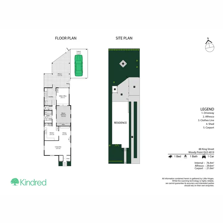 Floorplan of Homely house listing, 88 King Street, Woody Point QLD 4019
