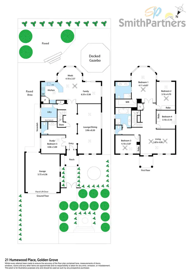 Floorplan of Homely house listing, 21 Humewood Place, Golden Grove SA 5125