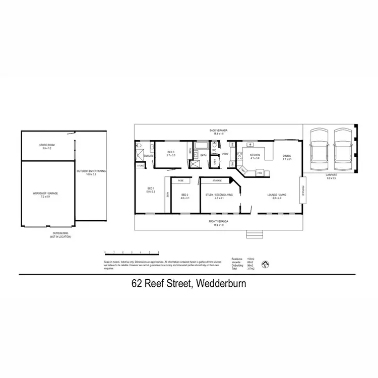 Floorplan of Homely house listing, 62 Reef Street, Wedderburn VIC 3518