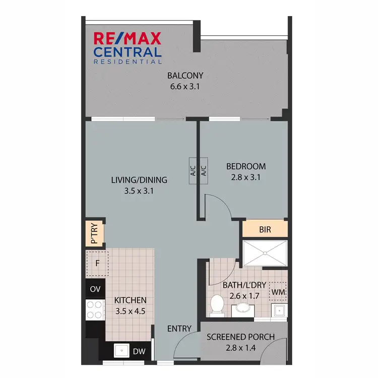 Floorplan of Homely apartment listing, Level 7/8 Hurworth Street, Bowen Hills QLD 4006