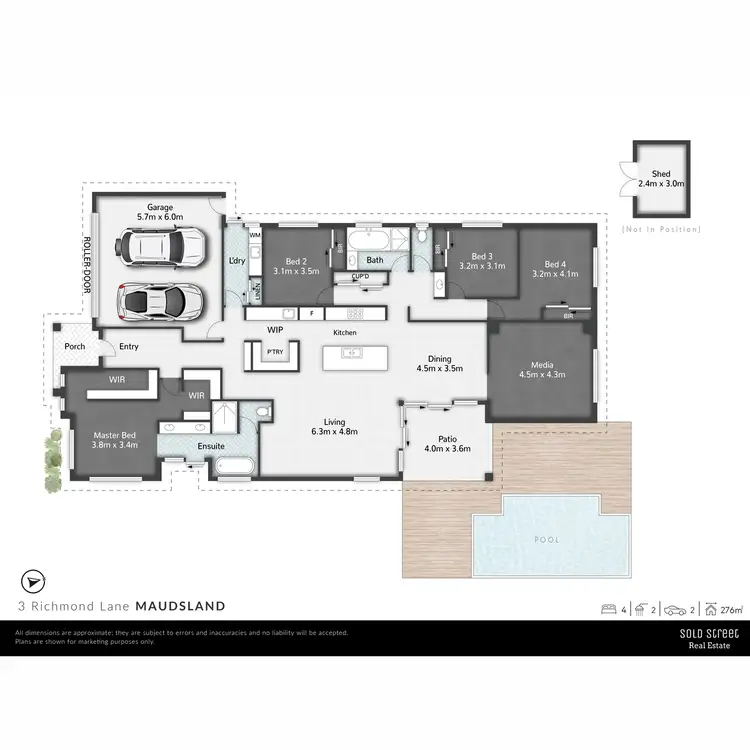 Floorplan of Homely house listing, 3 Richmond Lane, Maudsland QLD 4210