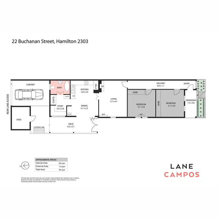 Floorplan of Homely house listing, 22 Buchanan Street, Hamilton NSW 2303