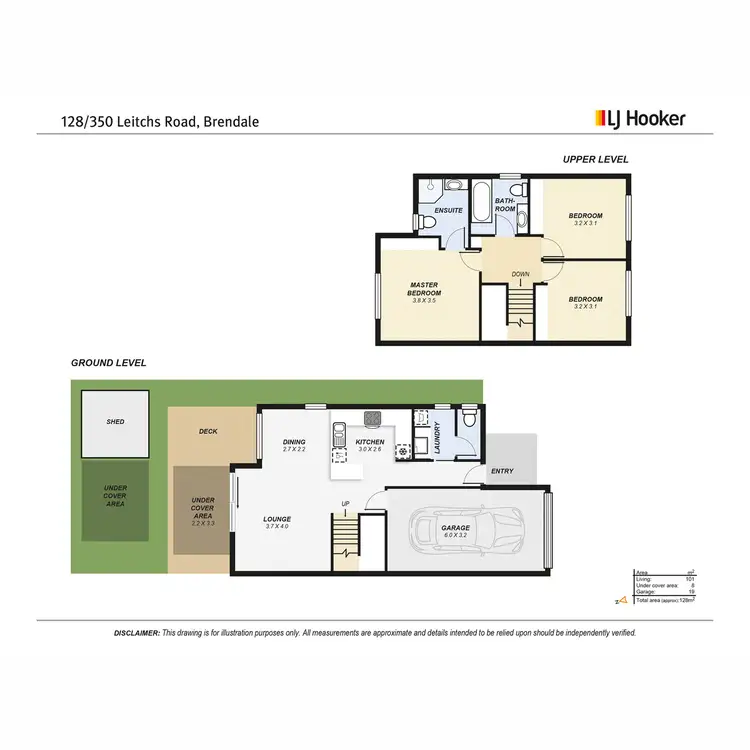 Floorplan of Homely townhouse listing, 128/350 Leitchs Road, Brendale QLD 4500