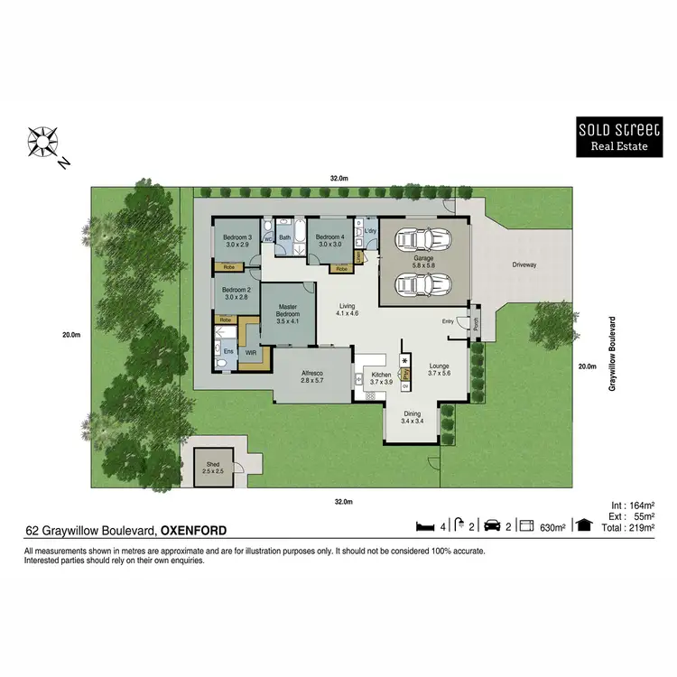Floorplan of Homely house listing, 62 Graywillow Boulevard, Oxenford QLD 4210