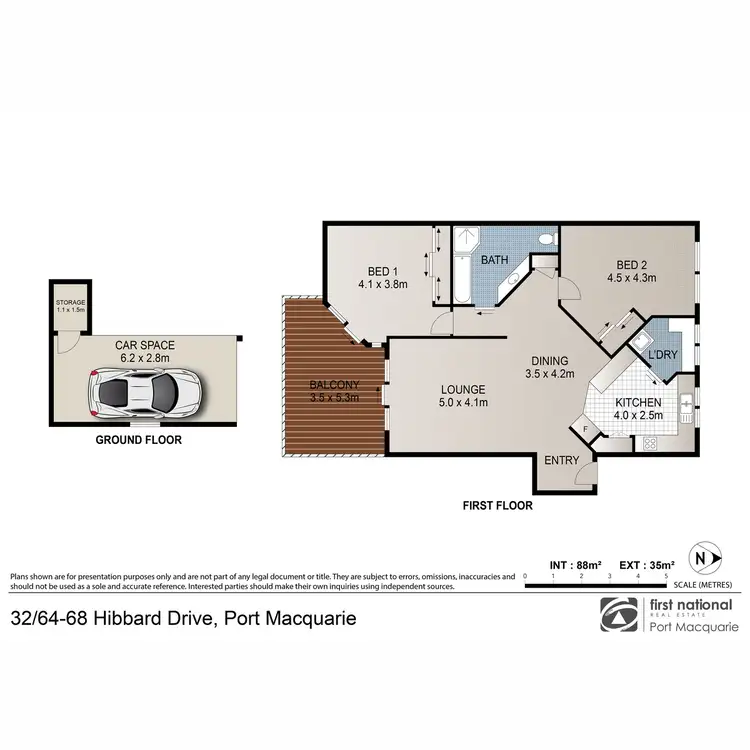 Floorplan of Homely unit listing, 32/64-68 Hibbard Drive Port, Port Macquarie NSW 2444