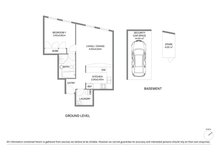 Floorplan of Homely apartment listing, 6/23 - 39 Bourke Street, Woolloomooloo NSW 2011