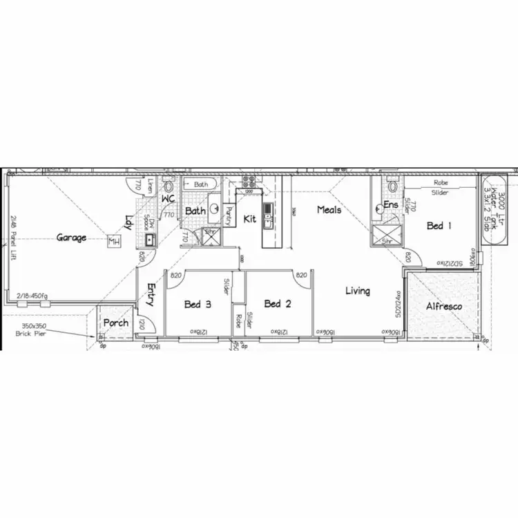 Floorplan of Homely semi-detached listing, 1/10-12 Montree Circuit, Kallangur QLD 4503