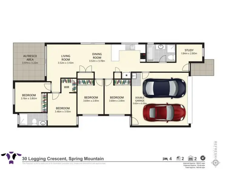 Floorplan of Homely house listing, 30 Logging Crescent, Spring Mountain QLD 4300