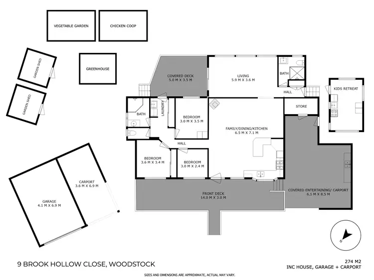 Floorplan of Homely house listing, 9 Brook Hollow Close, Woodstock NSW 2538
