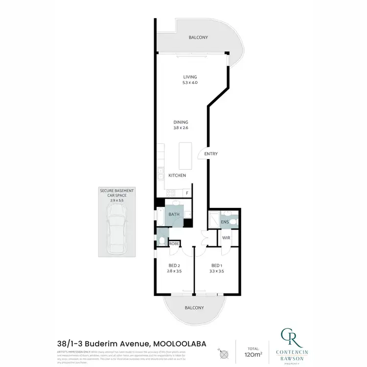 Floorplan of Homely apartment listing, 38/1-3 Buderim Avenue, Mooloolaba QLD 4557