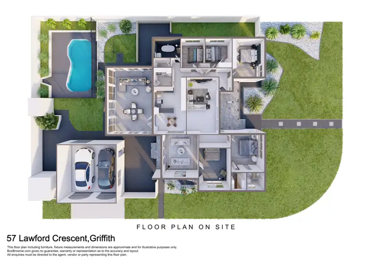 Floorplan of Homely house listing, 57 Lawford Crescent, Griffith NSW 2680