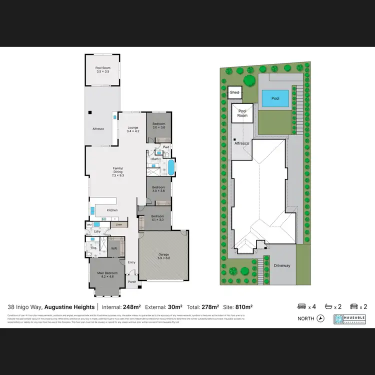 Floorplan of Homely house listing, 38 Inigo Way, Augustine Heights QLD 4300